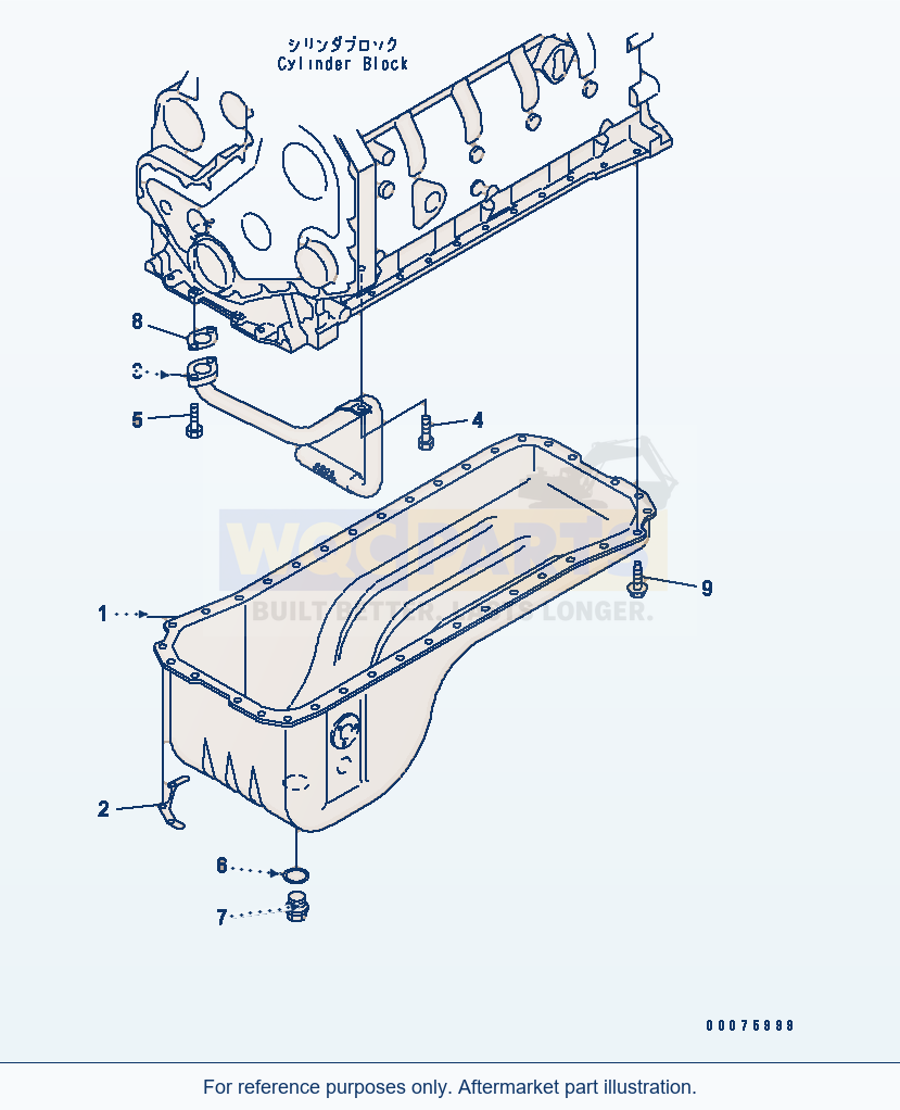 Komatsu WA320PT-5L Oil Pan parts diagram