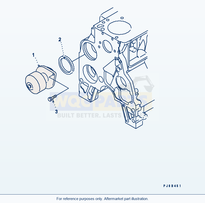 Komatsu WA320PT-5L Water Pump parts diagram