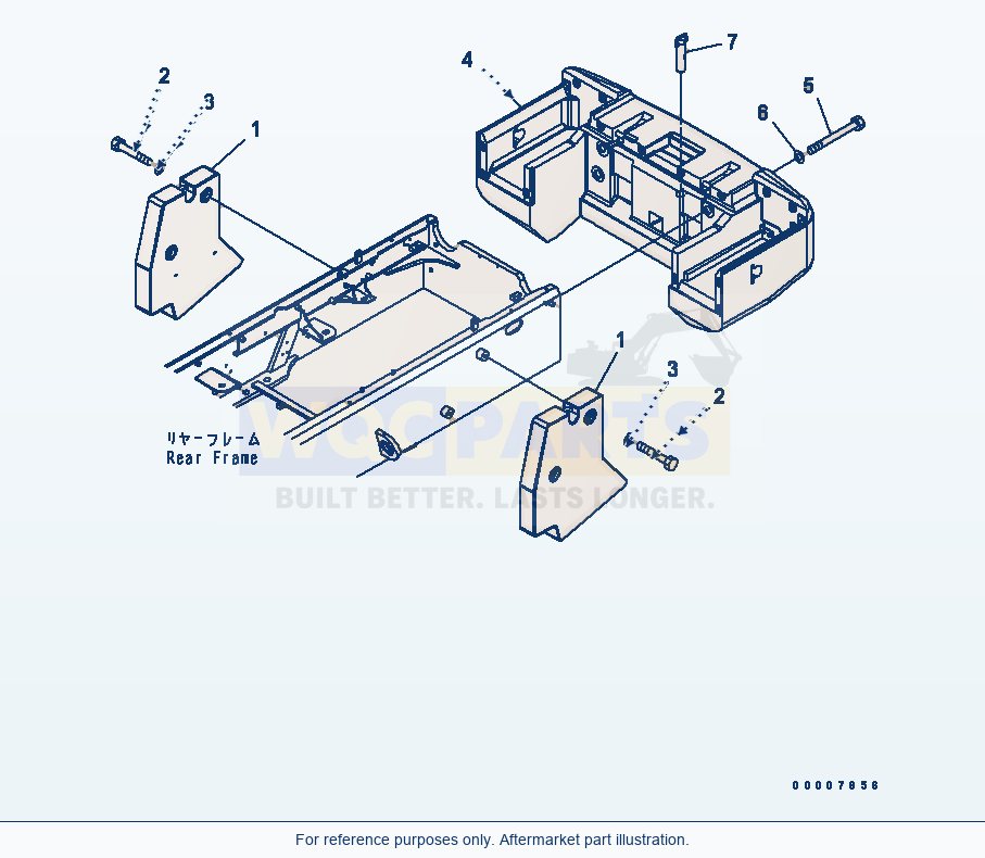 Komatsu WA320PT-5L Counterweight parts diagram