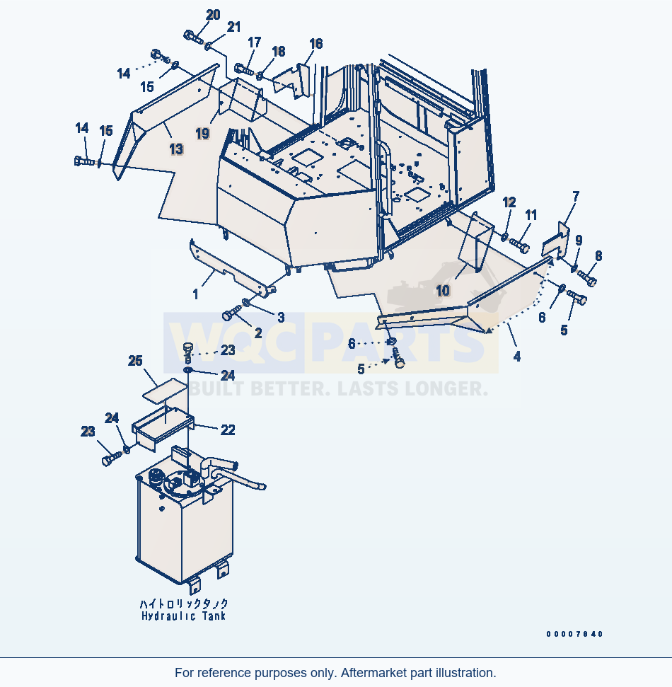 Komatsu WA320PT-5L Floor Cover (Interior Covers) parts diagram