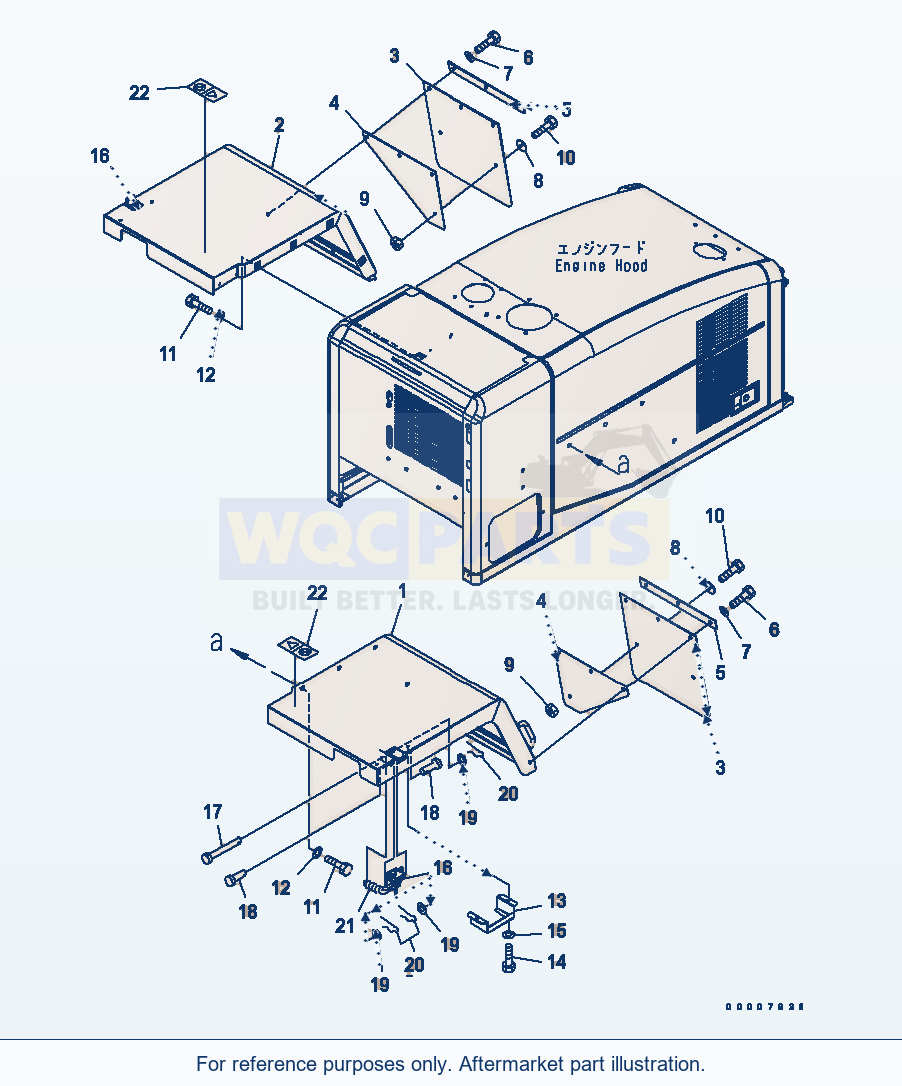 Komatsu WA320PT-5L Rear Full Fender parts diagram