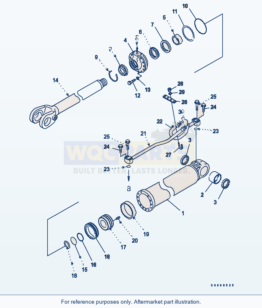 Komatsu WA320PT-5L Boom Cylinder (Inner Parts) parts diagram