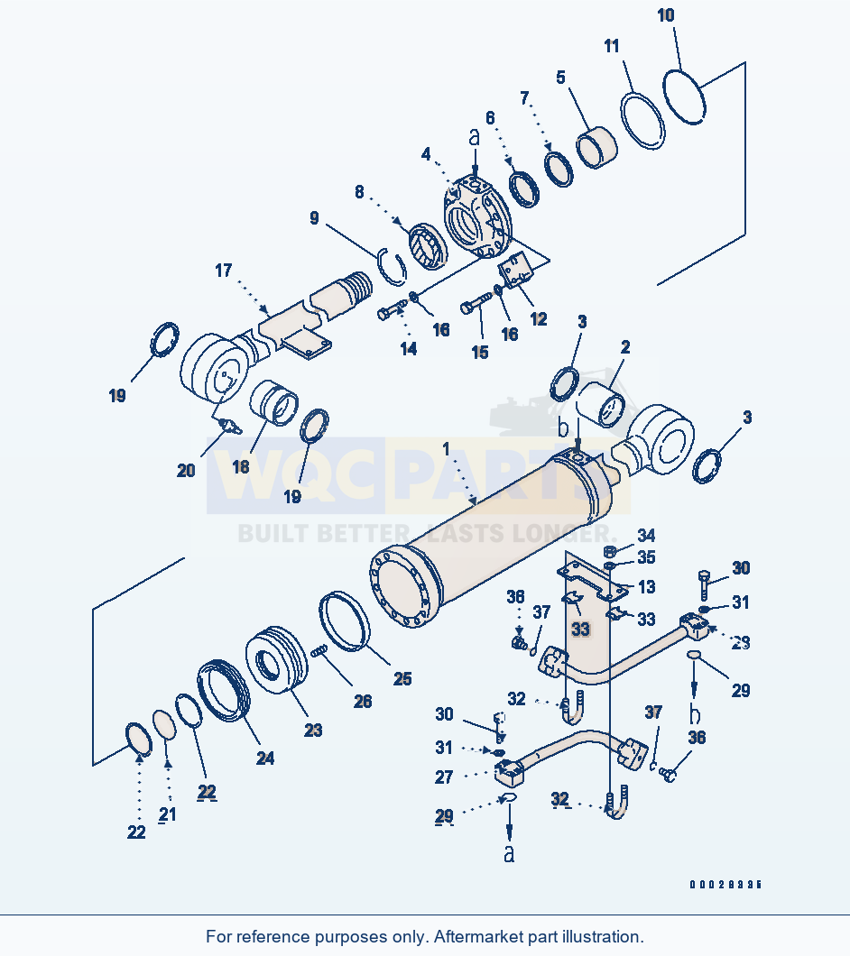 Komatsu WA320PT-5L Bucket Cylinder (Inner Parts) parts diagram