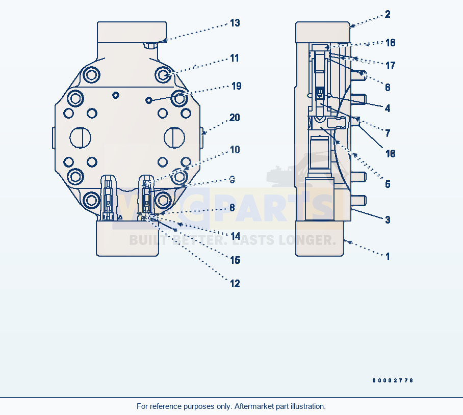 Komatsu WA320PT-5L Hst Motor (Control Block) parts diagram