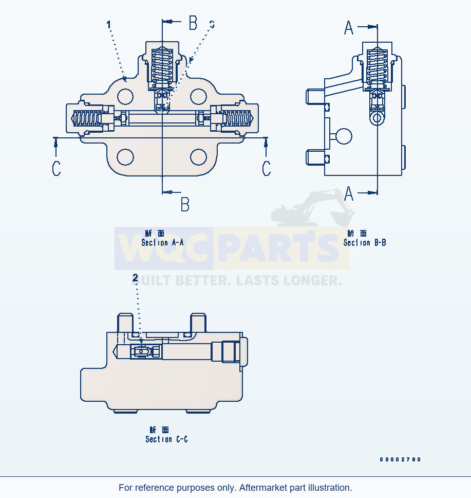 Komatsu WA320PT-5L Hst Motor (Flashing Valve) parts diagram