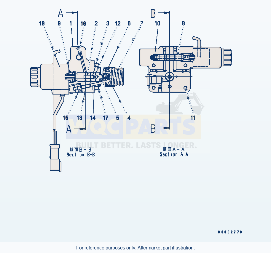 Komatsu WA320PT-5L Hst Motor (High Speed Control) parts diagram
