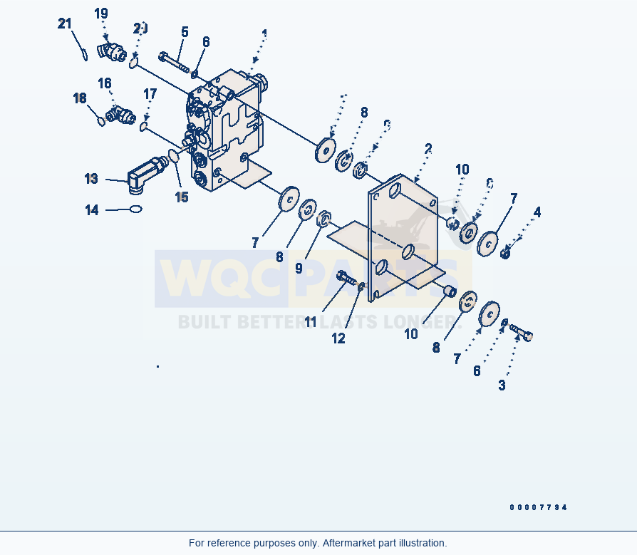 Komatsu WA320PT-5L Hydraulic Piping (E.C.S.S. Valve Mounting) parts diagram