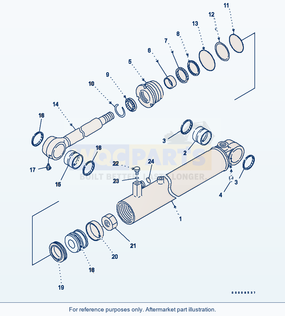 Komatsu WA320PT-5L Steering Cylinder (Inner Parts) parts diagram