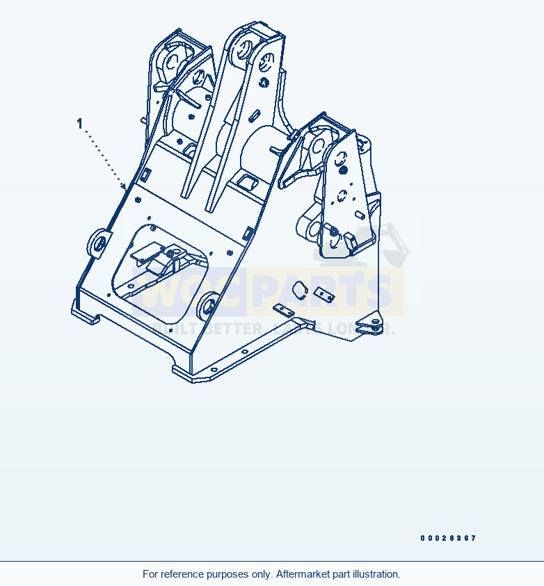 Komatsu WA320PT-5L Front Frame parts diagram