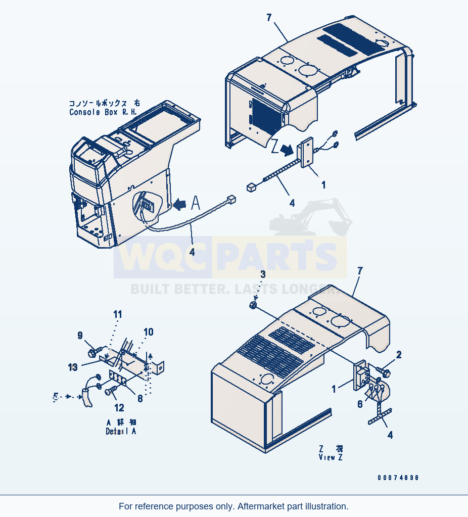 Komatsu WA320PT-5L 24V-12V Converter parts diagram