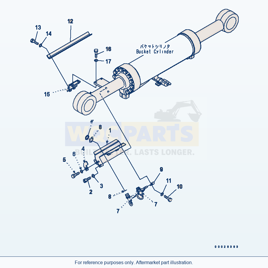 Komatsu WA320PT-5L Bucket Positioner parts diagram