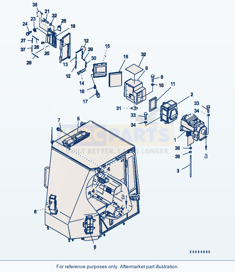 Komatsu WA320PT-5L Floor (Air Conditioner) parts diagram