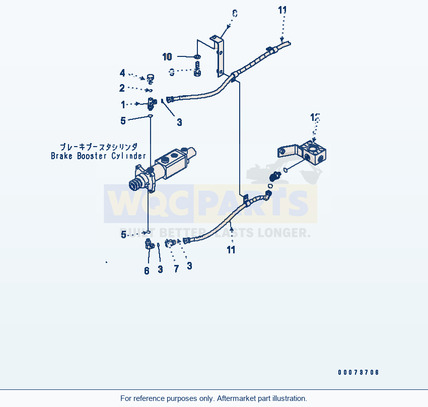 Komatsu WA320PT-5L Floor (Inching Brake) parts diagram