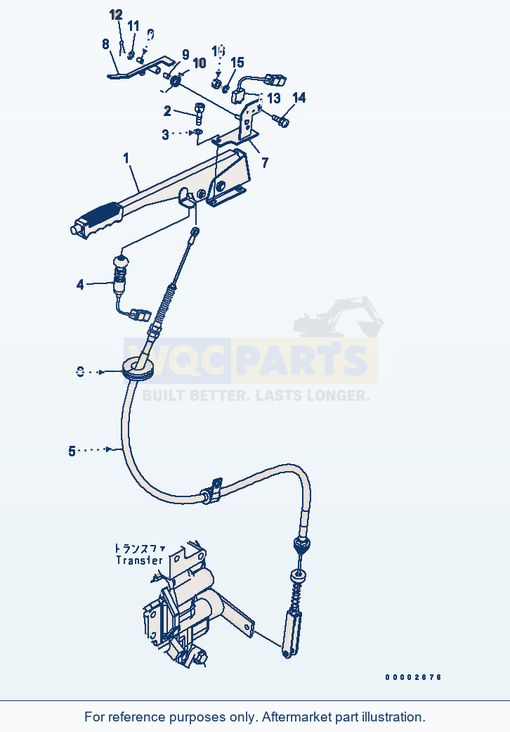 Komatsu WA320PT-5L Floor (Parking Brake) parts diagram