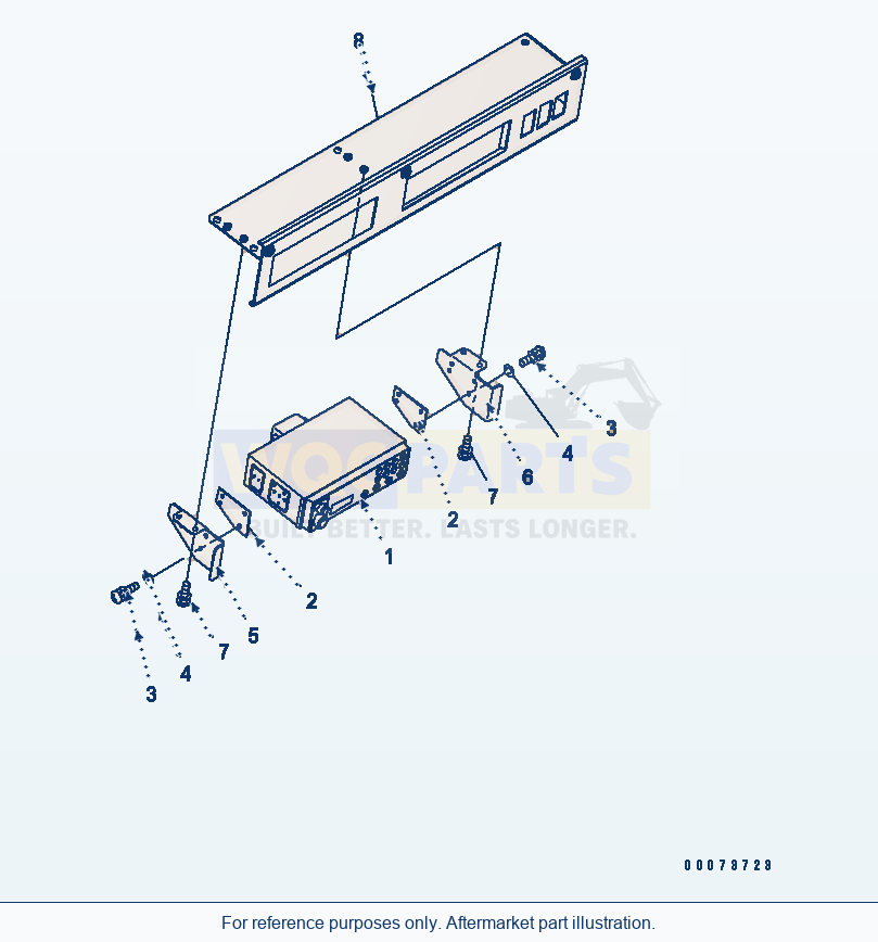 Komatsu WA320PT-5L Radio parts diagram