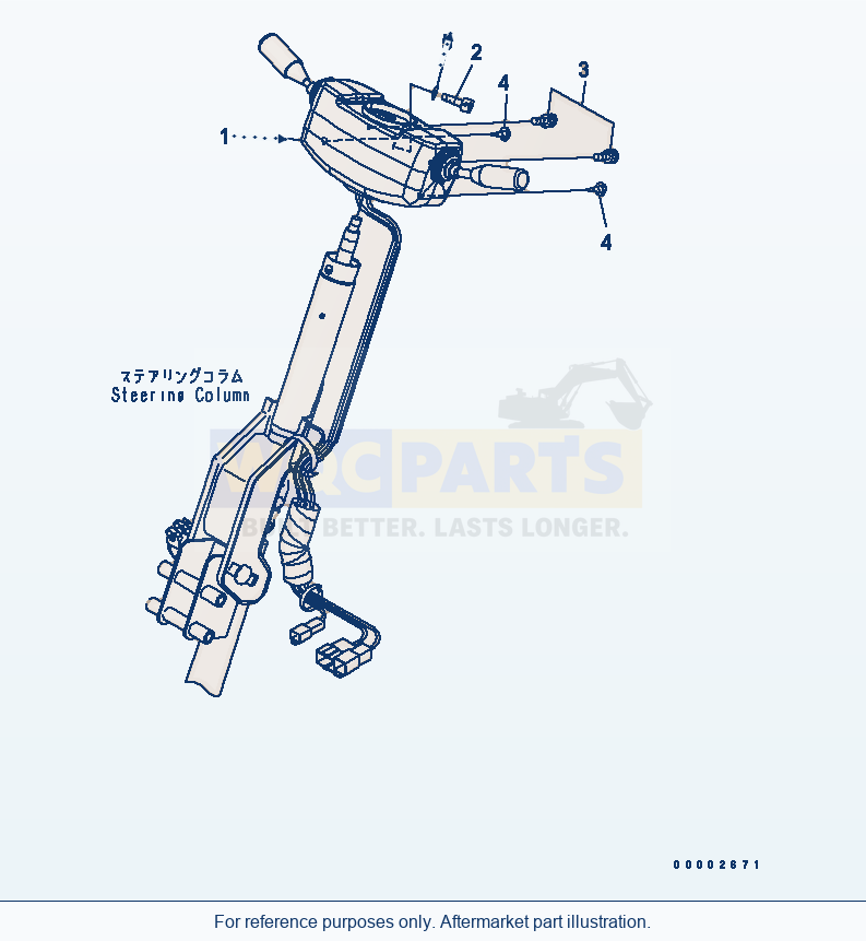 Komatsu WA320PT-5L Transmission Control parts diagram