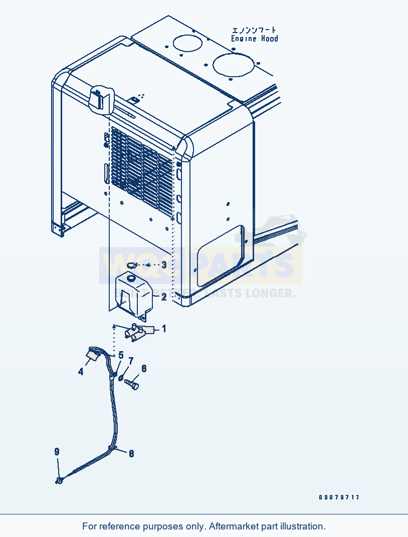 Komatsu WA320PT-5L Window Washer Tank parts diagram