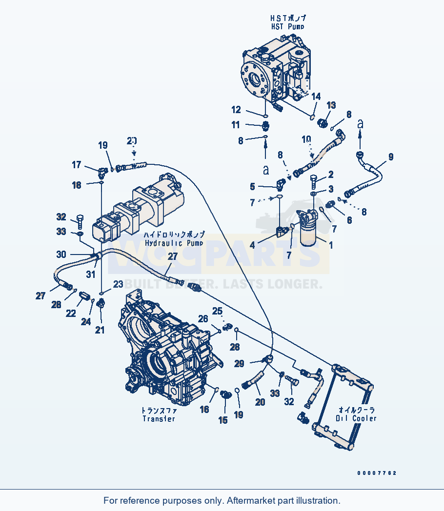 Komatsu WA320PT-5L Hst Oil Line (Filter And Transfer Line) parts diagram