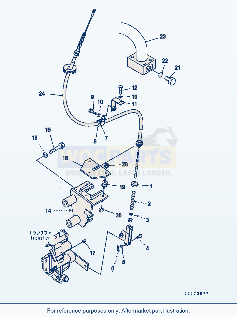 Komatsu WA320PT-5L Parking Brake Control parts diagram