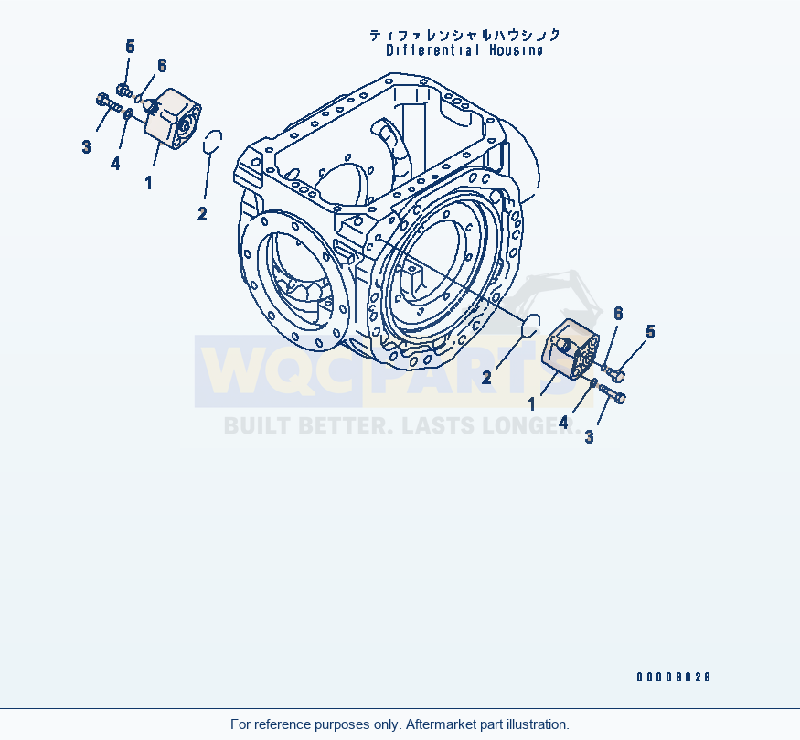 Komatsu WA320PT-5L Rear Axle (Slack Adjuster Mounting) parts diagram