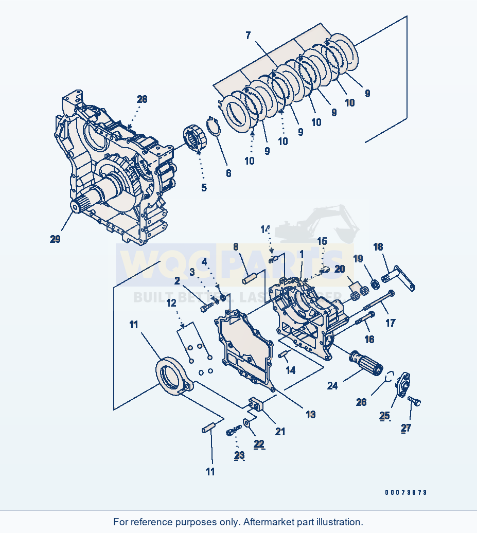 Komatsu WA320PT-5L Transfer Case (Brake) parts diagram
