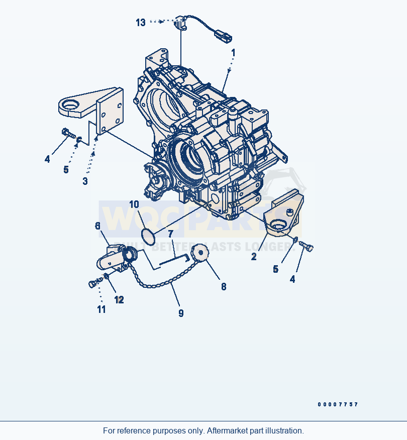 Komatsu WA320PT-5L Transfer Case (Mounting) parts diagram