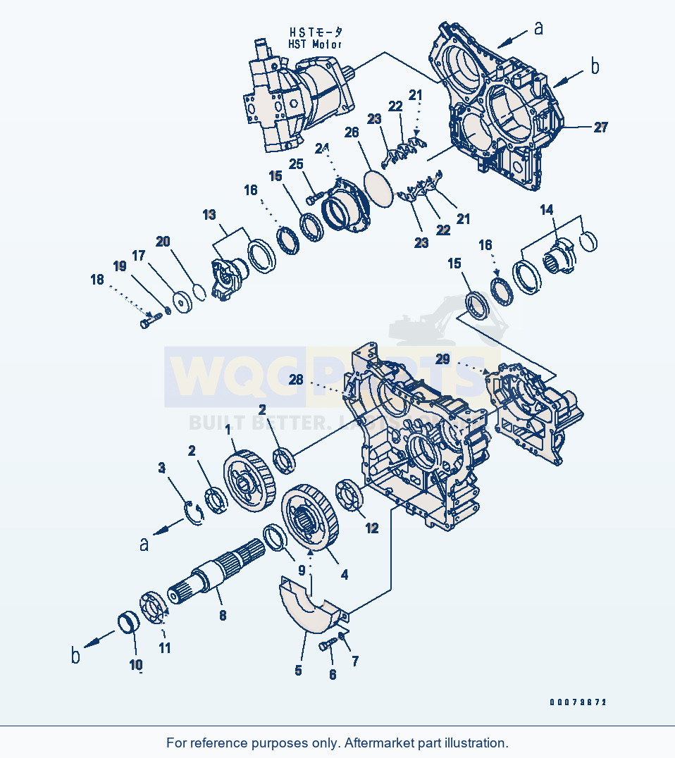 Komatsu WA320PT-5L Transfer Case (Output) parts diagram