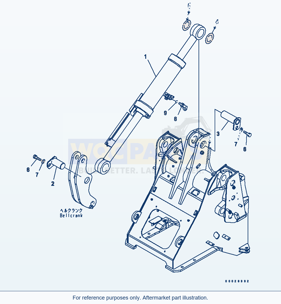 Komatsu WA320PT-5L Bucket Cylinder (Mounting) parts diagram