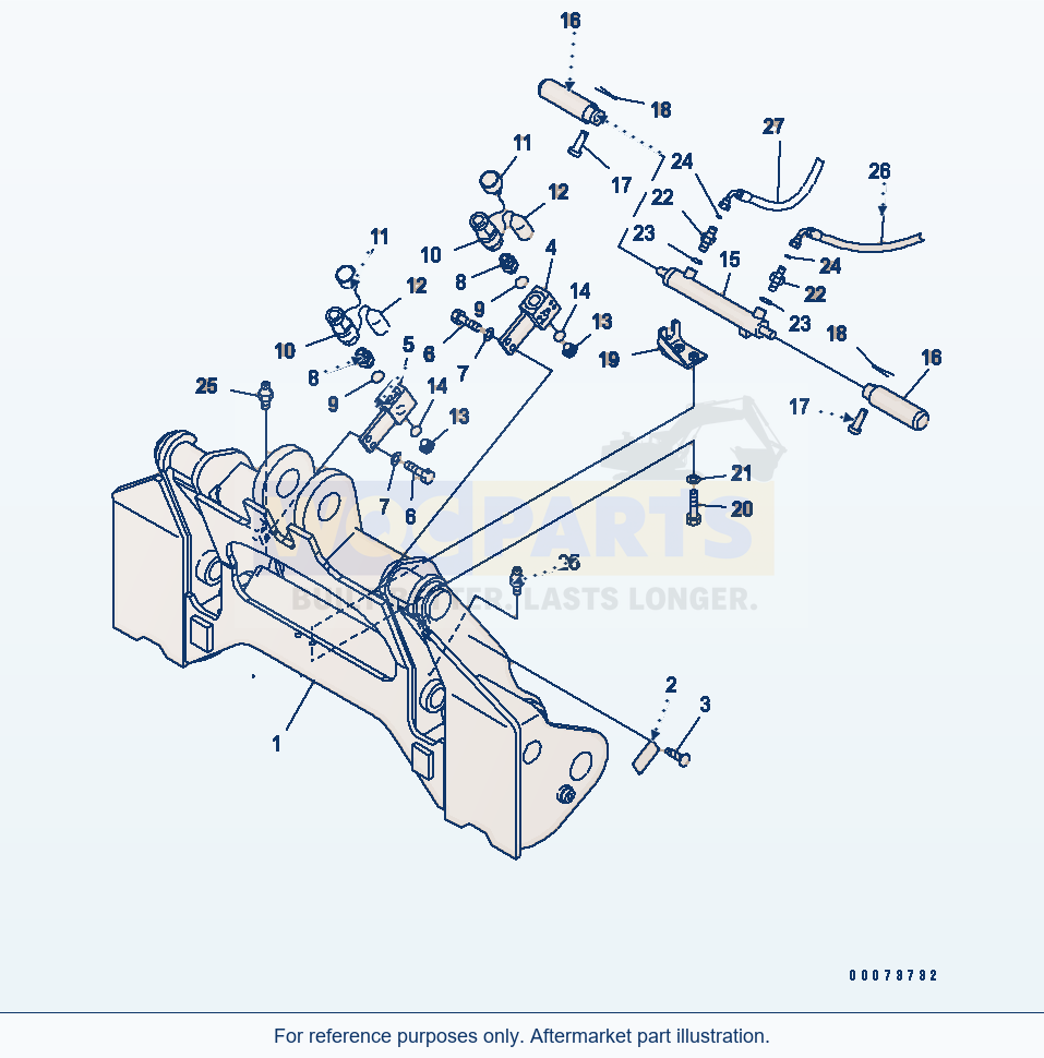 Komatsu WA320PT-5L Multi Coupler parts diagram