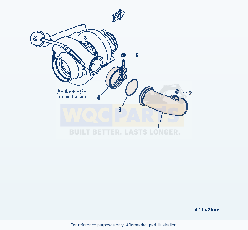 Komatsu WA320PZ-6 Air Transfer Connection (Esn 26500067-) parts diagram