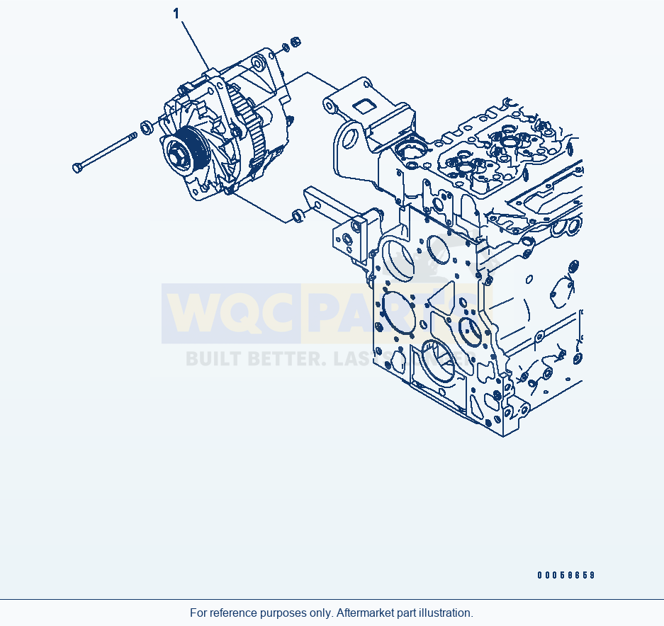 Komatsu WA320PZ-6 Alternator (90A) (Esn 26510923-26519678) parts diagram