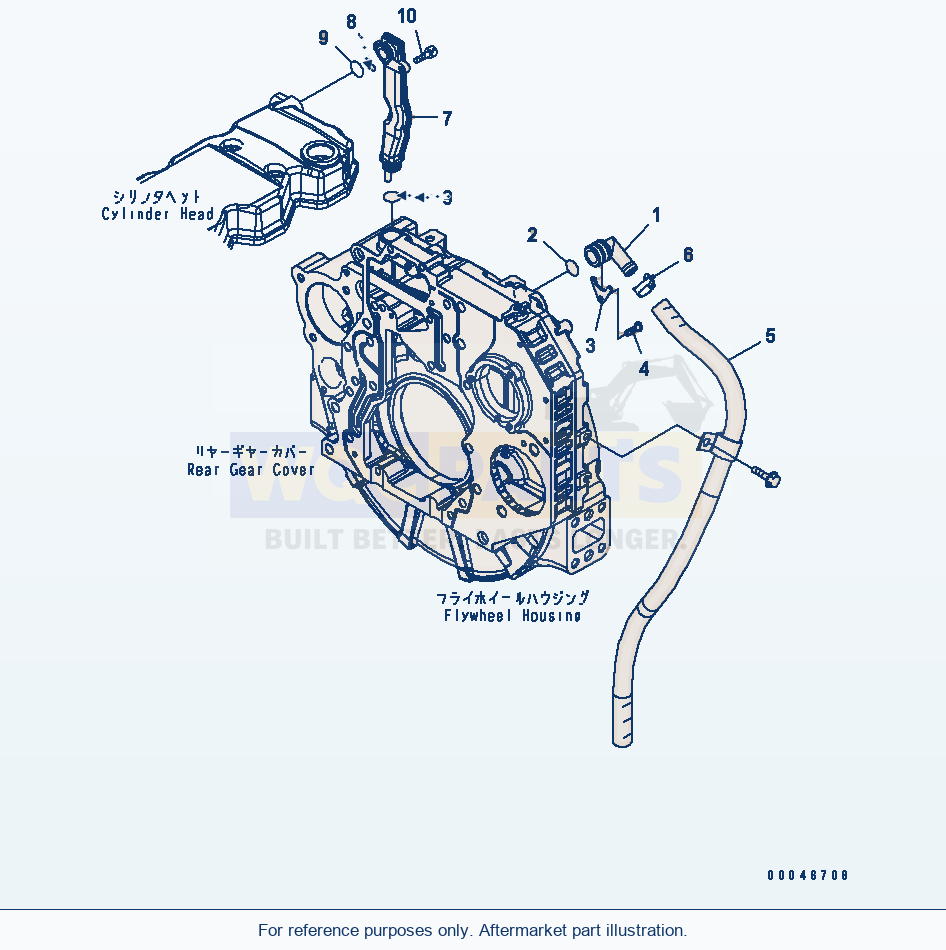 Komatsu WA320PZ-6 Breather And Hose (Esn 26506237-) parts diagram