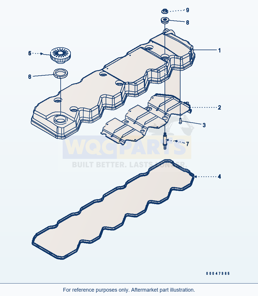 Komatsu WA320PZ-6 Head Cover (Esn 26500067-) parts diagram