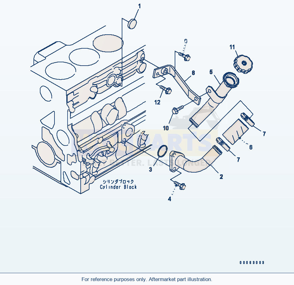 Komatsu WA320PZ-6 Oil Filler (Esn 26506237-) parts diagram