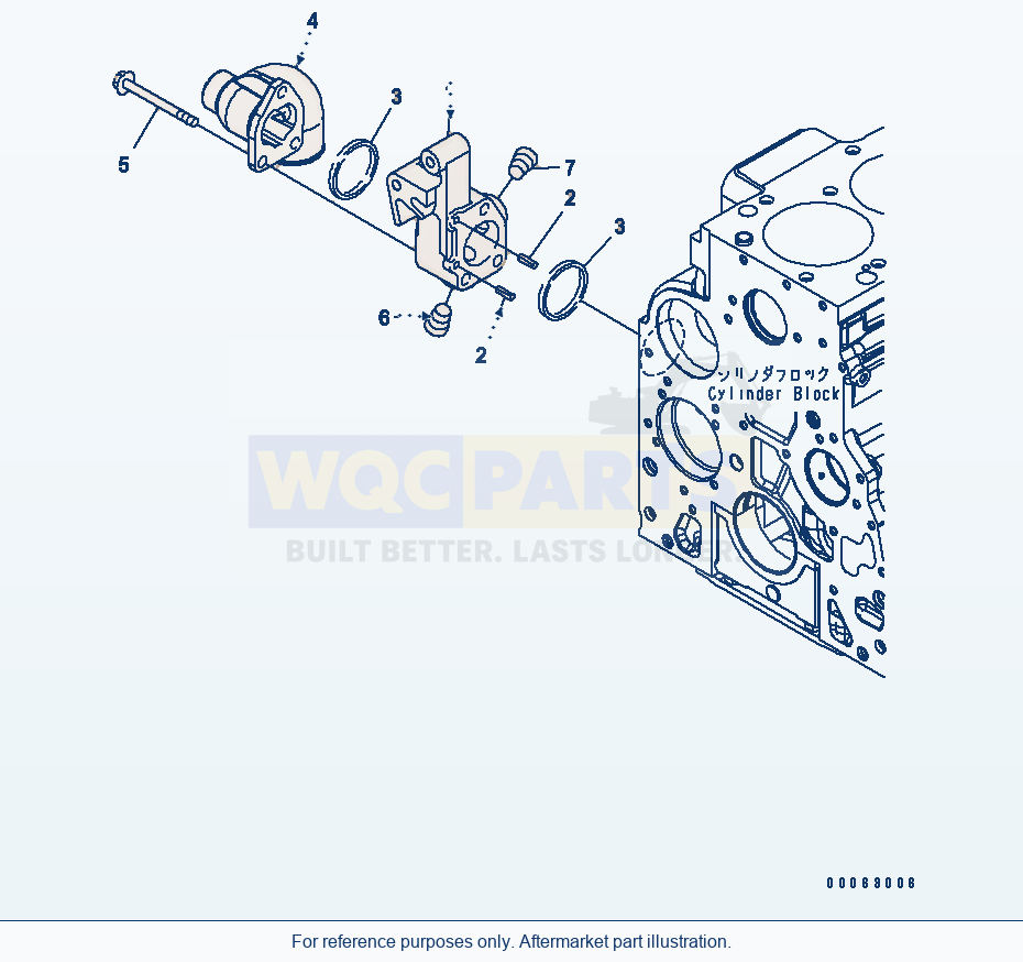 Komatsu WA320PZ-6 Water Inlet Connector (Esn 26506237-) parts diagram