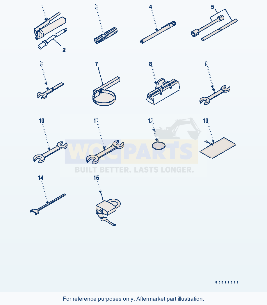 Komatsu WA320PZ-6 Tool (Tool Kit And Lock)(#70001-) parts diagram