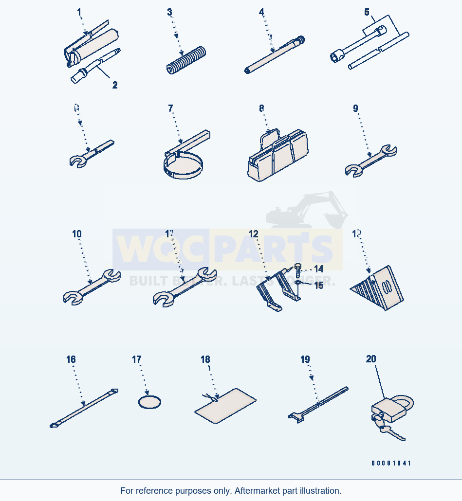 Komatsu WA320PZ-6 Tool (Tool Kit And Wheel Stopper)(#70001-) parts diagram