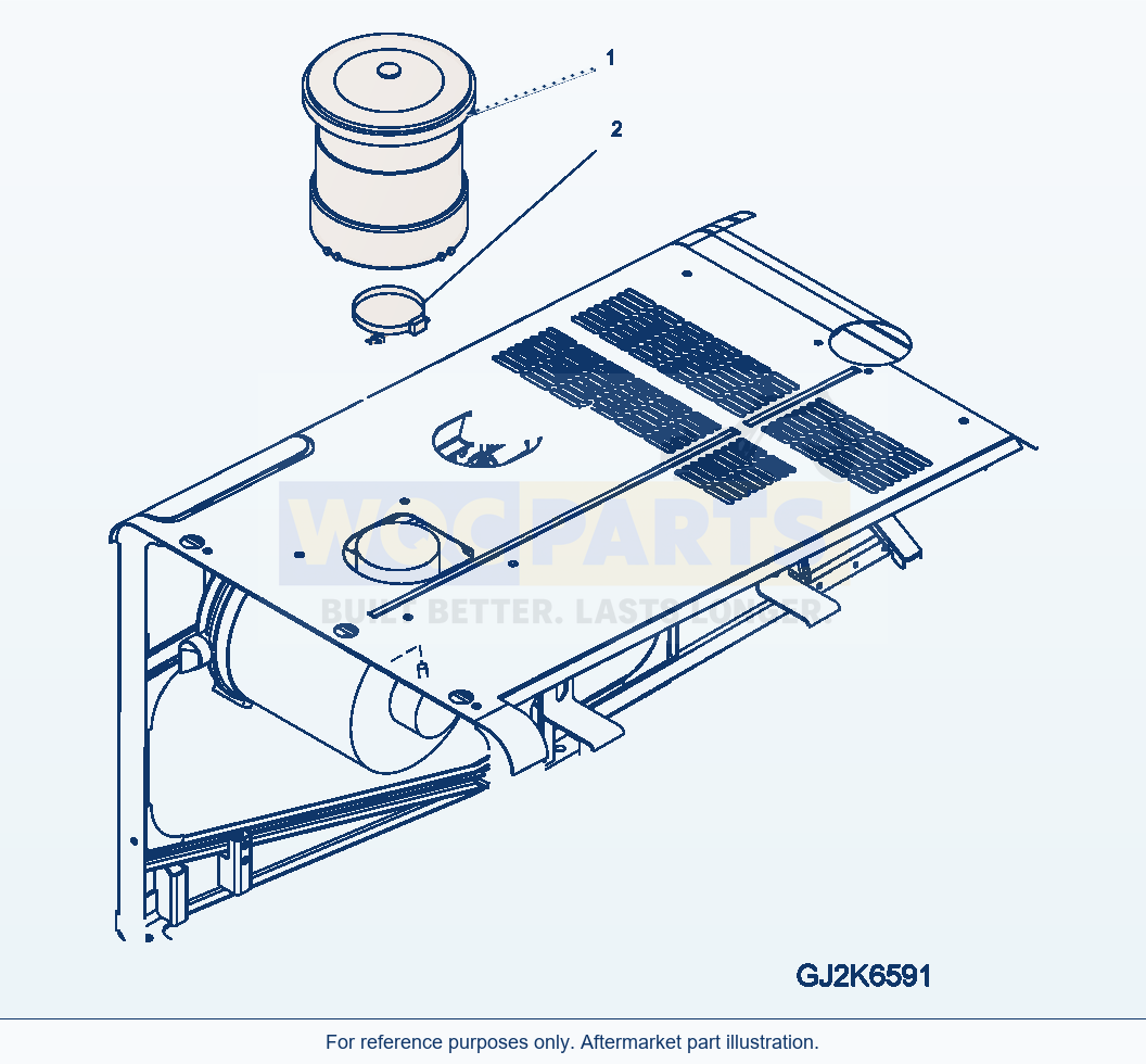 Komatsu WA320PZ-6 Air Cleaner (Precleaner Turbo Ii) parts diagram