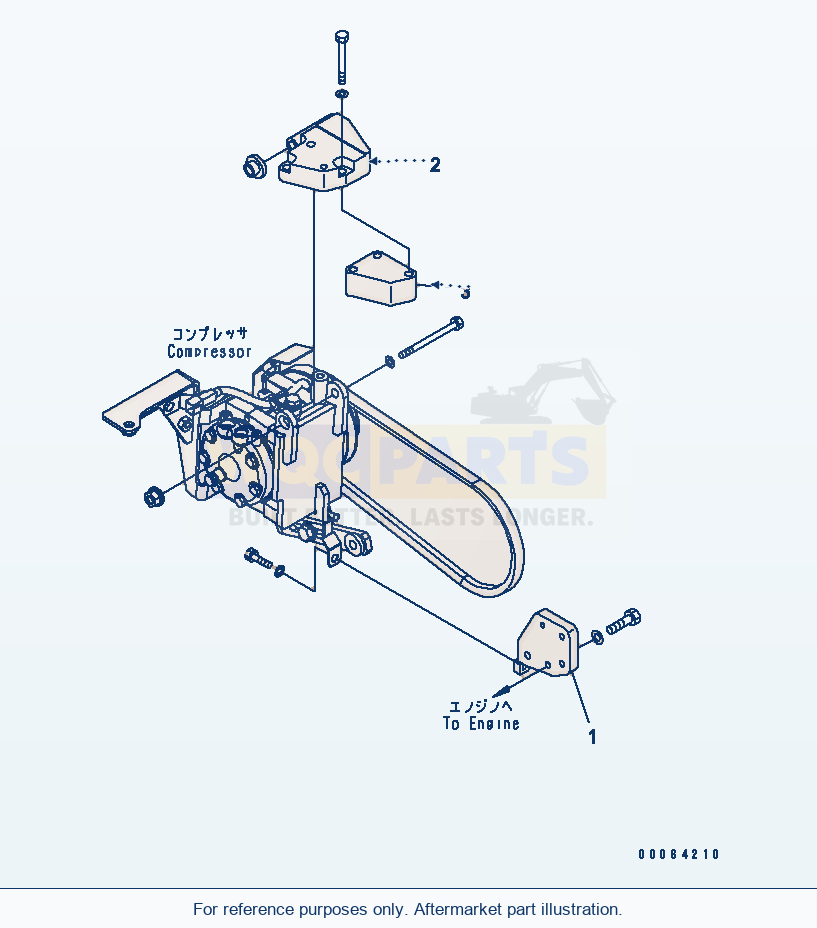 Komatsu WA320PZ-6 Engine Transfer parts diagram