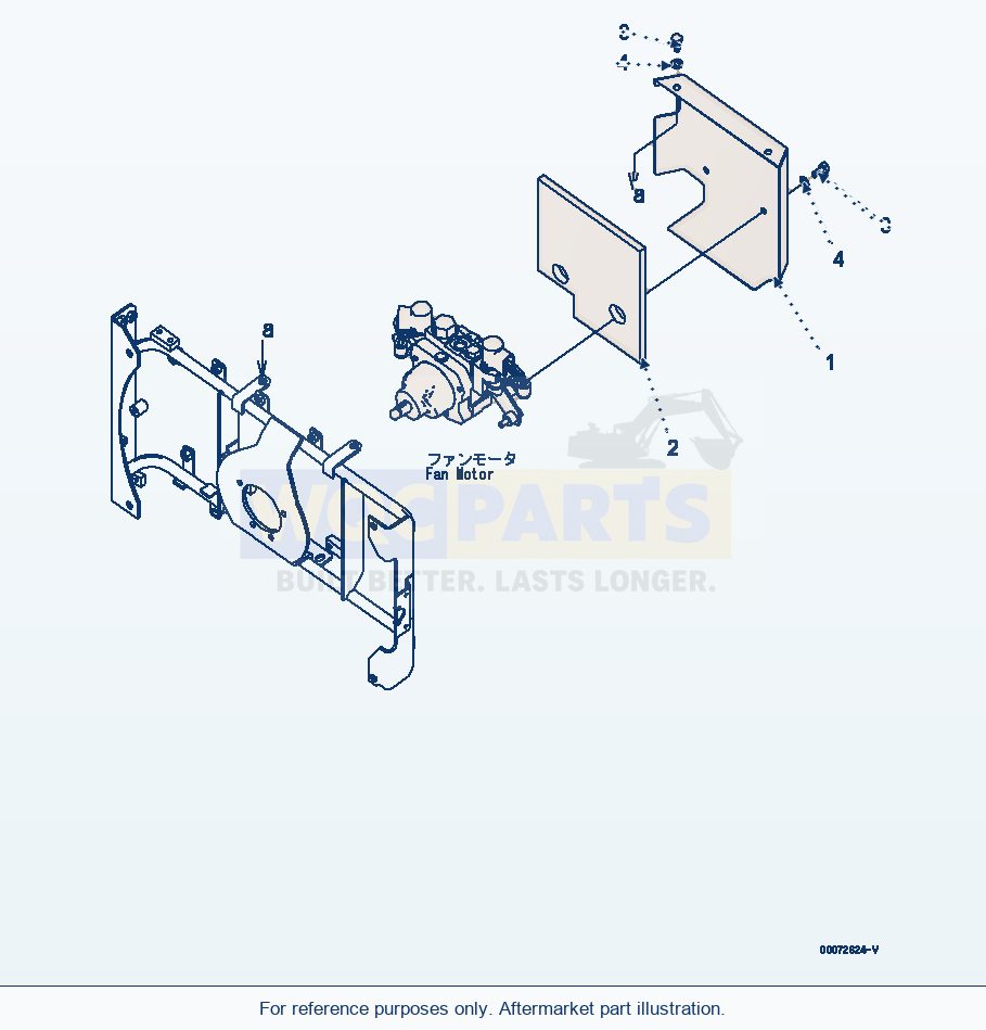 Komatsu WA320PZ-6 Radiator (Cover)(#70001-) Serial 70001-70451 parts diagram