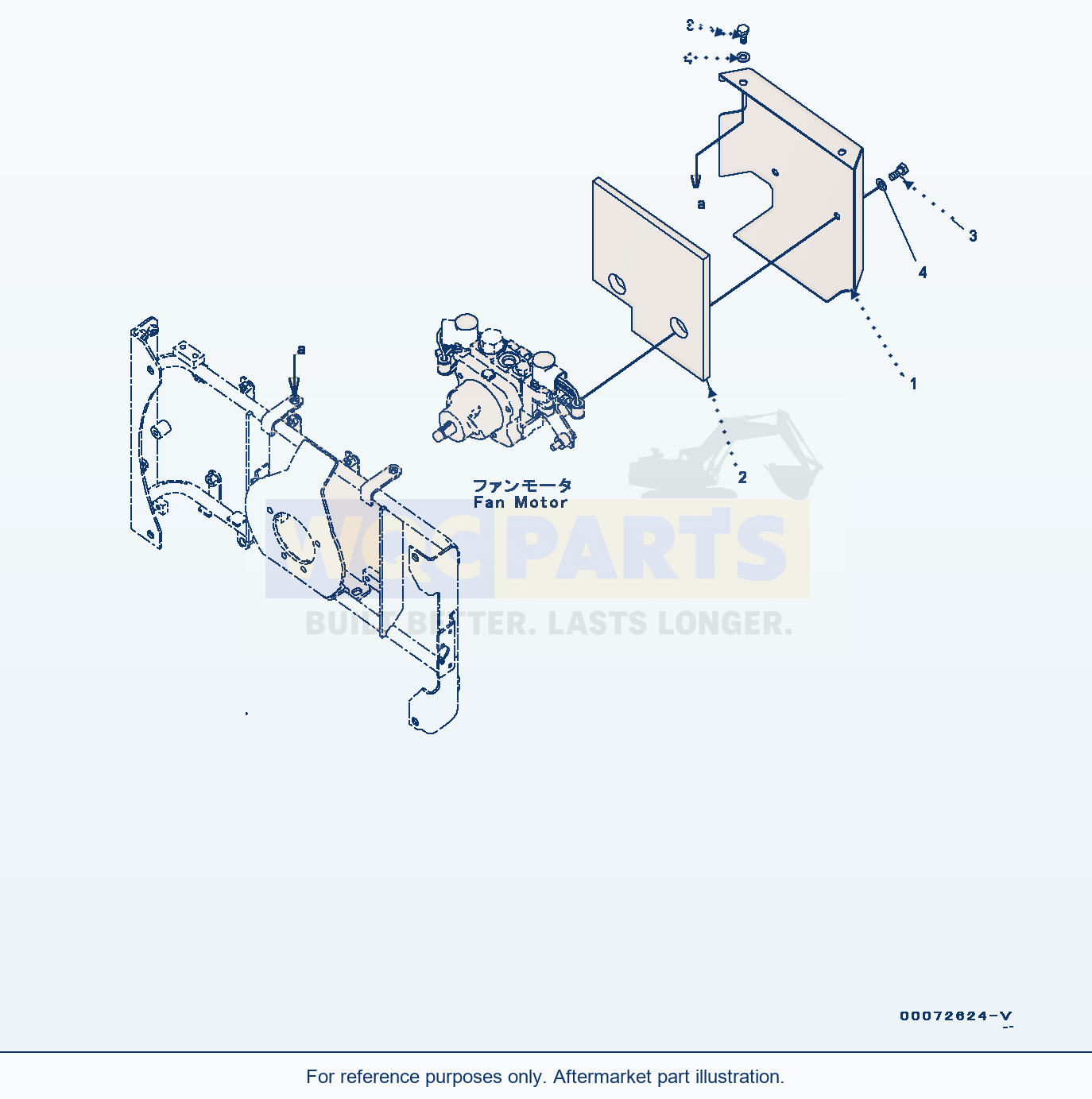 Komatsu WA320PZ-6 Radiator (Cover) Serial H00051 - UP parts diagram