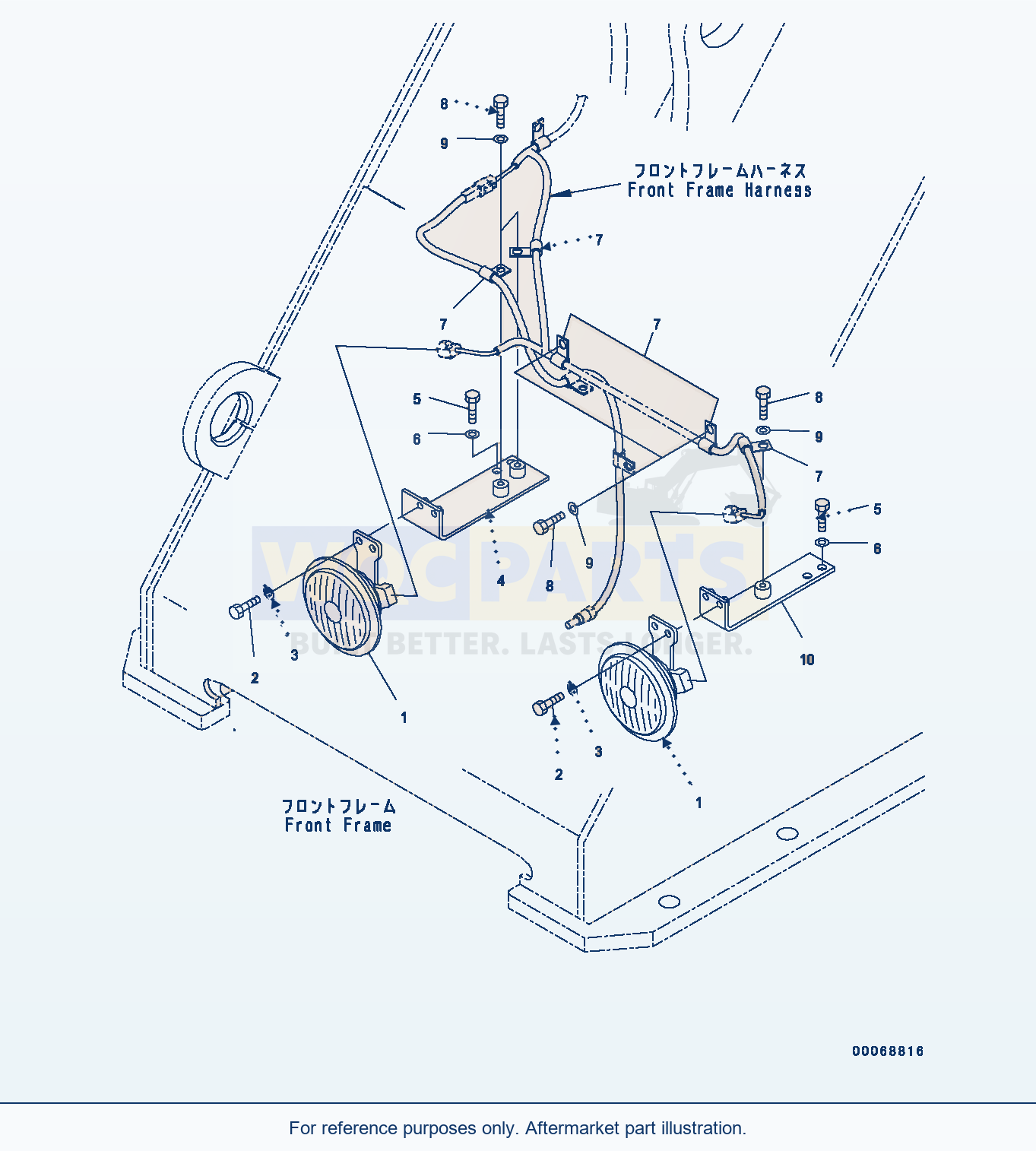 Komatsu WA320PZ-6 Horn (#70452-) Serial 70452-UP (FOR EU) parts diagram
