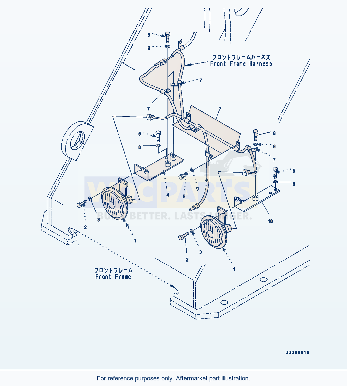 Komatsu WA320PZ-6 Horn (#70452-) Serial 70452-UP parts diagram
