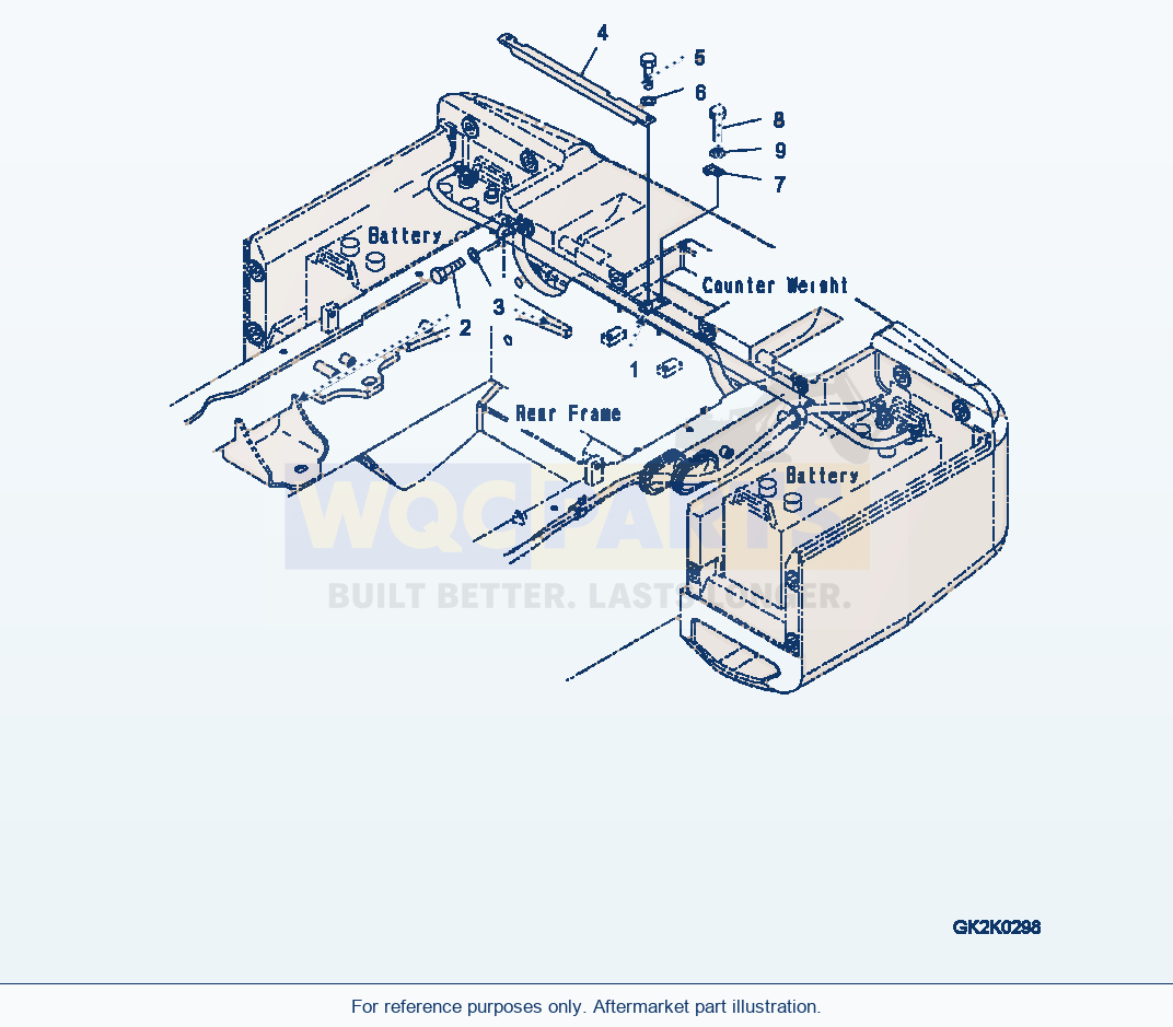 Komatsu WA320PZ-6 Rear Electric Wiring Harness (Holder) parts diagram
