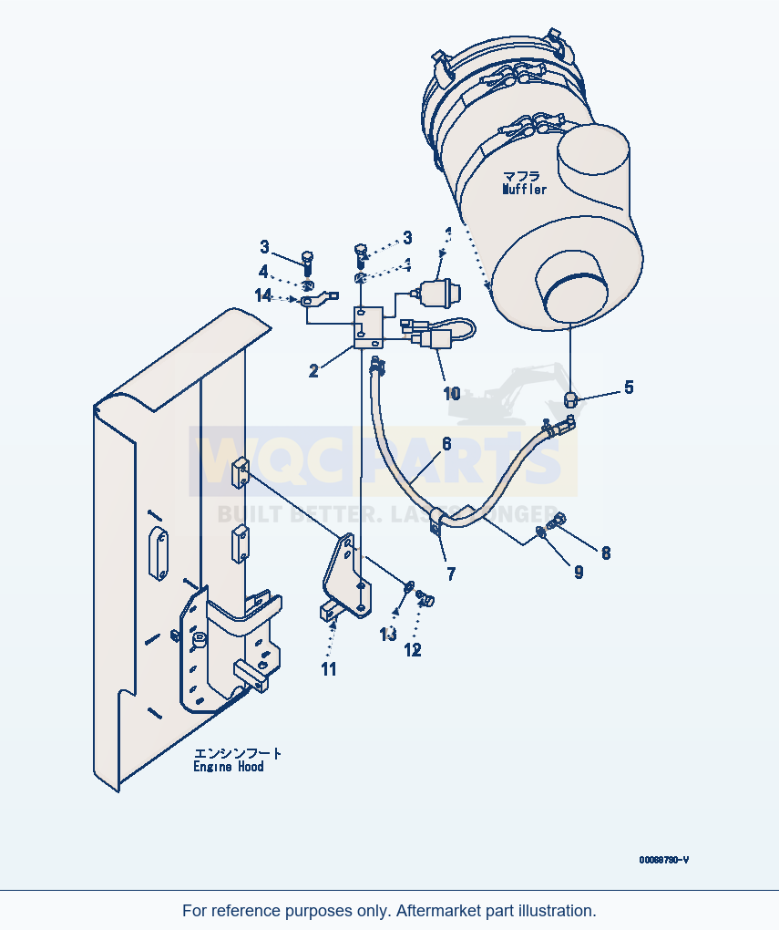 Komatsu WA320PZ-6 Dust Indicator(#70001-) Serial 70001-70451 parts diagram