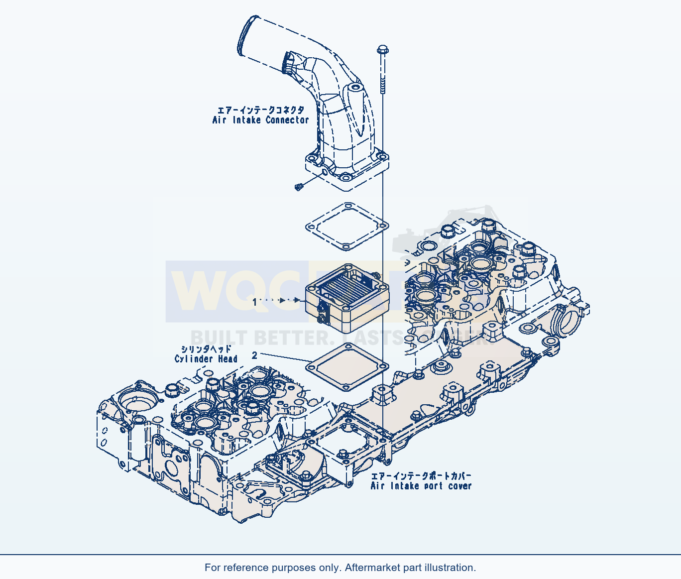 Komatsu WA320PZ-6 Air Intake Heater (Aah00-001001) parts diagram