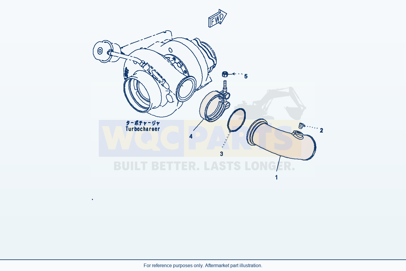 Komatsu WA320PZ-6 Air Transfer Connection (Ait00-001001) parts diagram