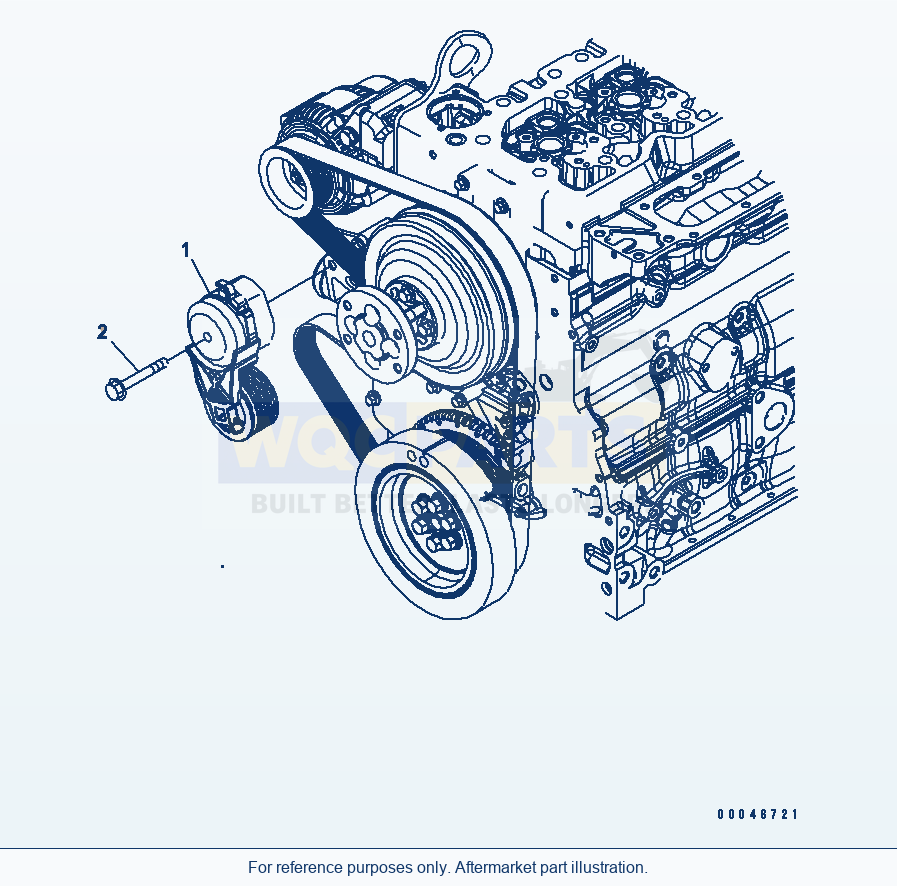Komatsu WA320PZ-6 Belt Tensioner Serial 70001-70451 parts diagram