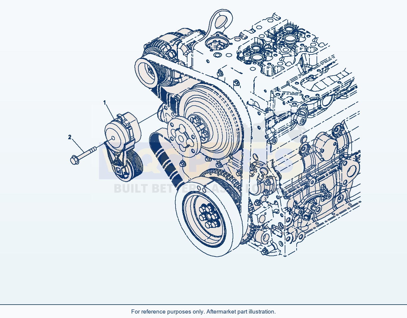Komatsu WA320PZ-6 Cooling Fan Belt Tensioner (Awp20-001001) parts diagram