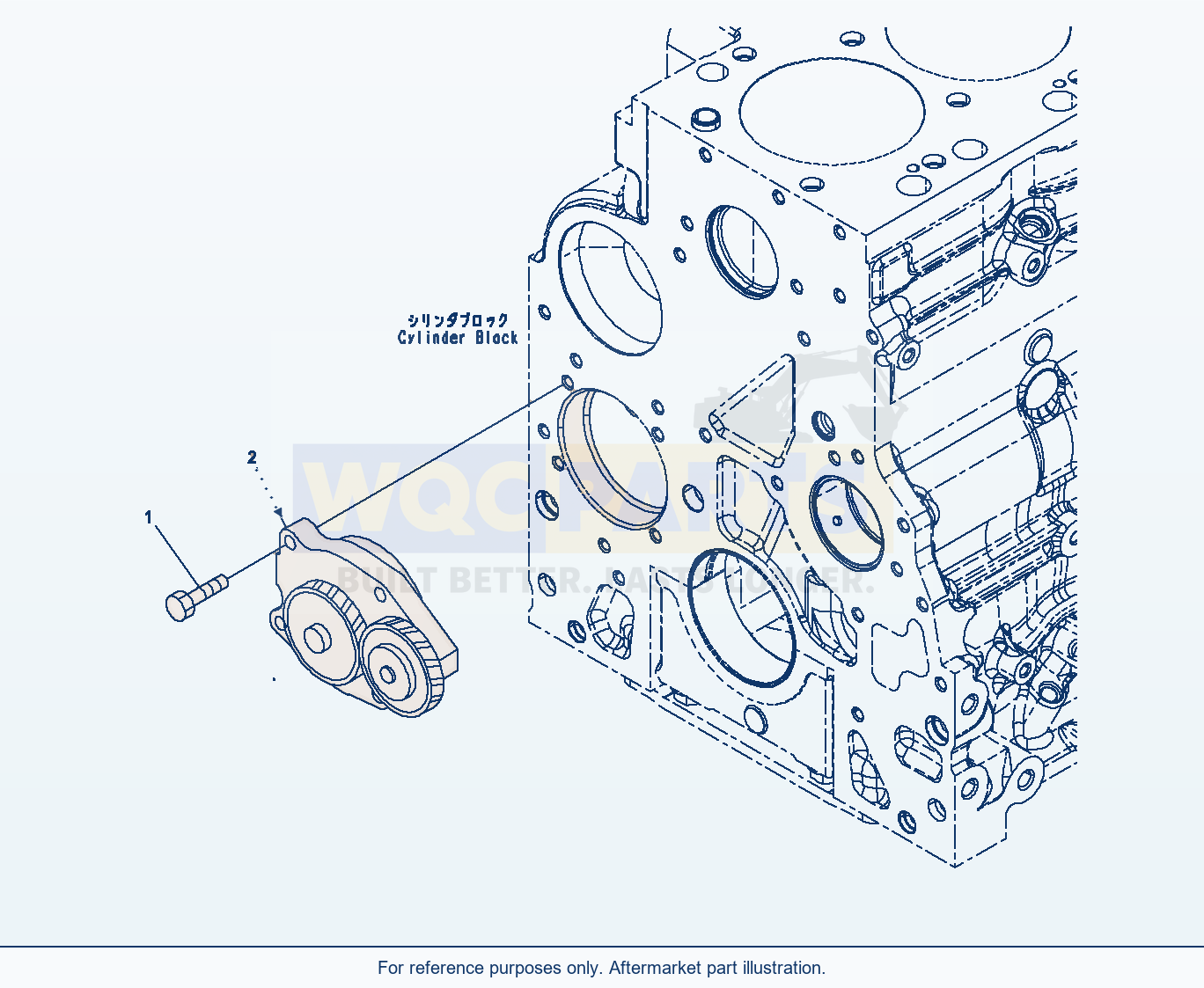 Komatsu WA320PZ-6 Engine Oil Pump (Alp00-001001) parts diagram